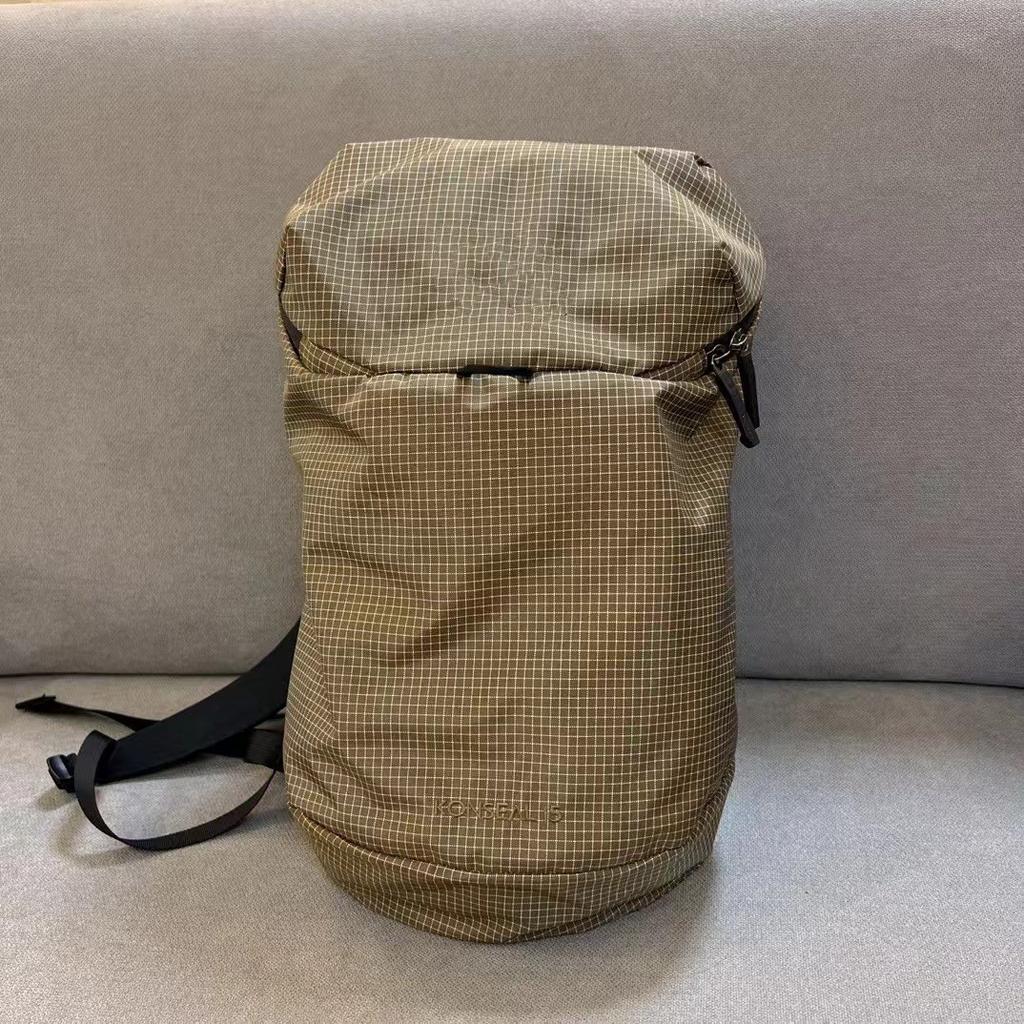 15L Trendy Embroidered Backpack Checkered Outdoor Sports Mountaineering Waterproof Weight Loss Men's and Women's Styles
