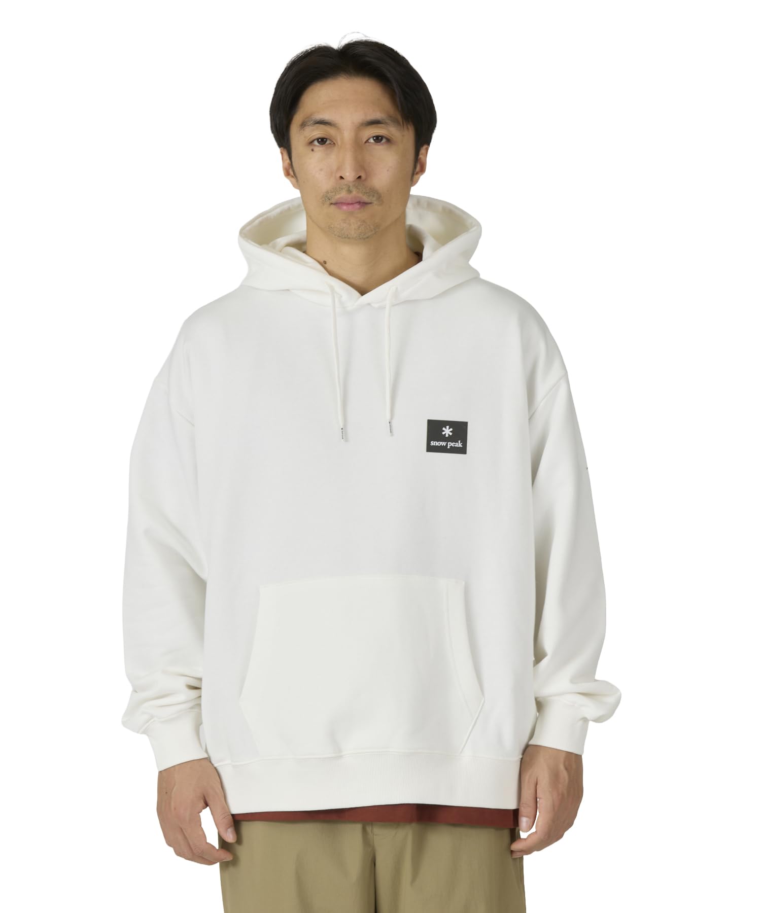 Snow Peak New Standard Square Logo Hoodie Off Size S NSD-SW-25AU002 Men sWomen s White 11490₽