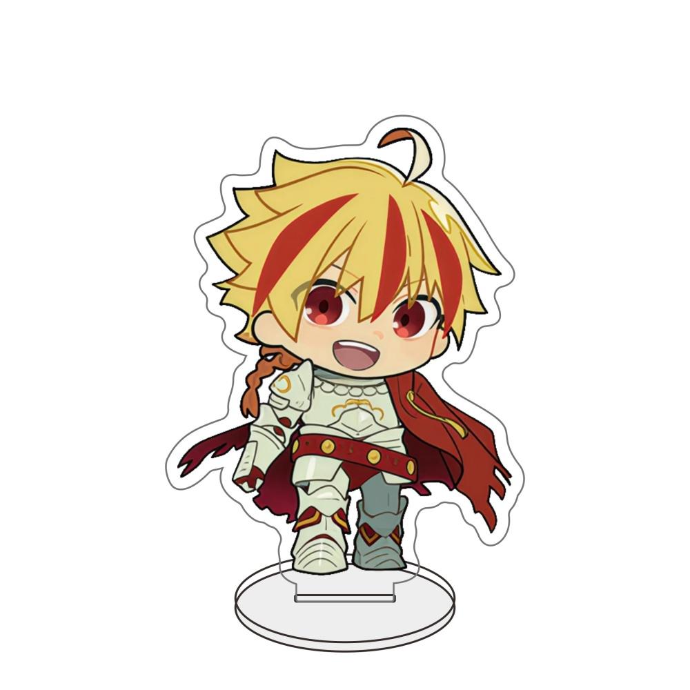 Fate/strange Fake Acrylic Stand 10cm Gilgamesh Enkidu Saber Richard I Double Sided Keychain Anime Desk Decor Collectible Gift 10 cm