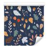 Dry Leaves Wallpaper, Pomegranate and Orange, for Living Room and Bedroom, 50x1000
