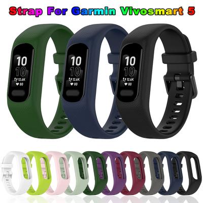 Silikon-Uhrenarmband für Garmin Vivosmart 5 Armband Sport-Uhrenarmband Weiches Armband Ersatzarmband Garmin Vivosmart5 Armband