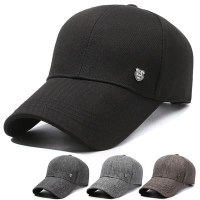 Gorra de béisbol para mediana edad y ancianos, gorra de ala larga para hombres, gorra de viaje al aire libre para primavera y otoño, gorra con protección solar, sombrero de pesca, gorra de pico