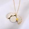 Layered Chain Sunflower Necklace Pendant Handmade Daisy Necklace  Jewelry Accessories