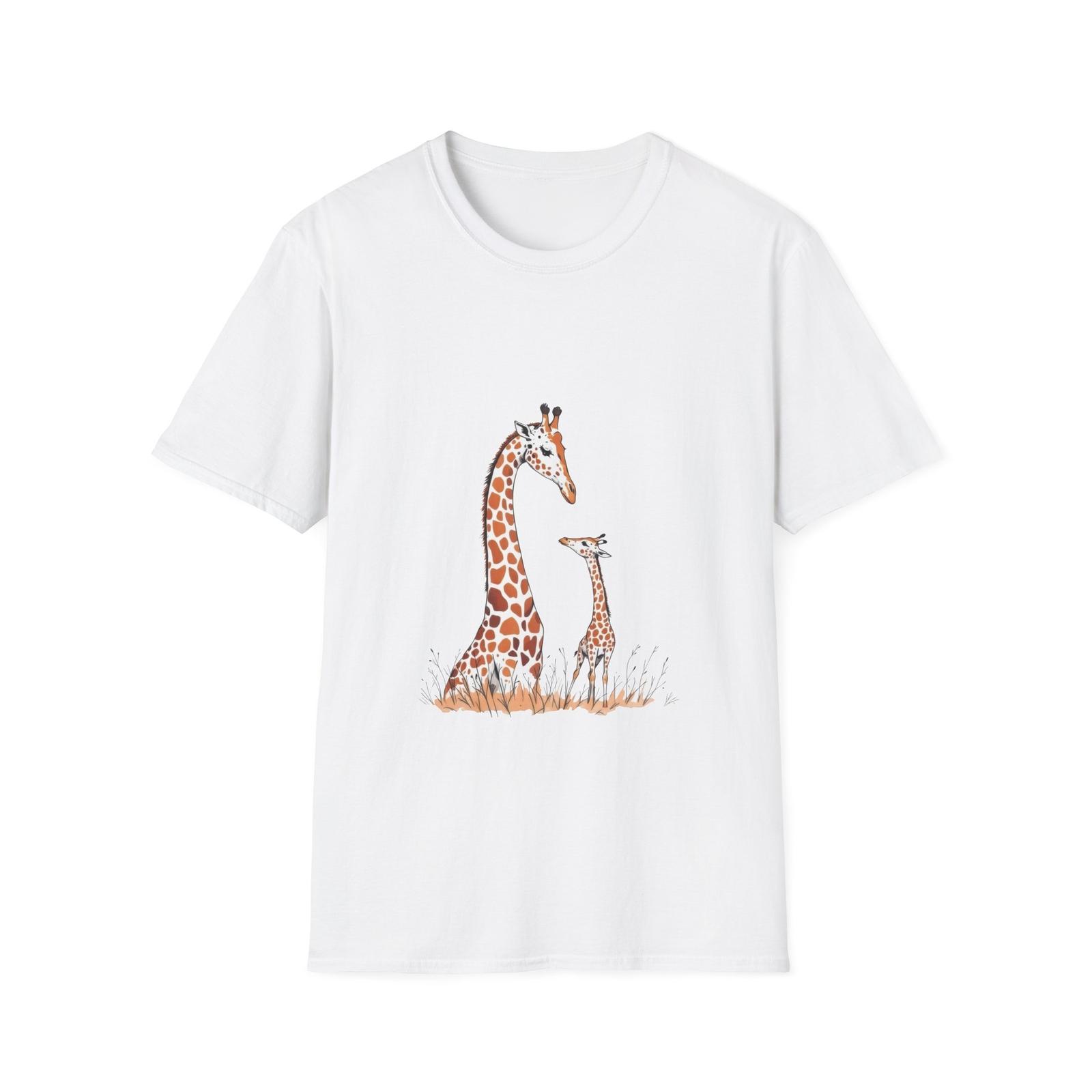 Giraffe Love Unisex Softstyle T-Shirt Cute Animal Tee Playful Nature Lover Gift 4XL