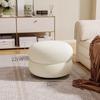 Small Stool Home Cream Style Living Room Round Stool Sofa Stool Low Stool Home Shoe Changing Stool Lamb Velvet Stool