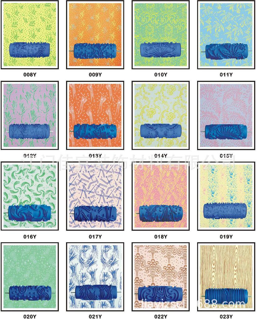 5-Inch Liquid Wallpaper Pattern Roller - DIY Stippling & Wall Painting Tool