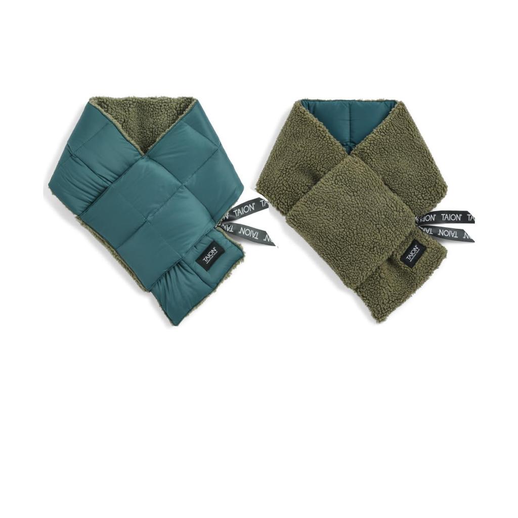 Taion R201MT Dark x Dark One Size Muffler, Blue-Green Olive,