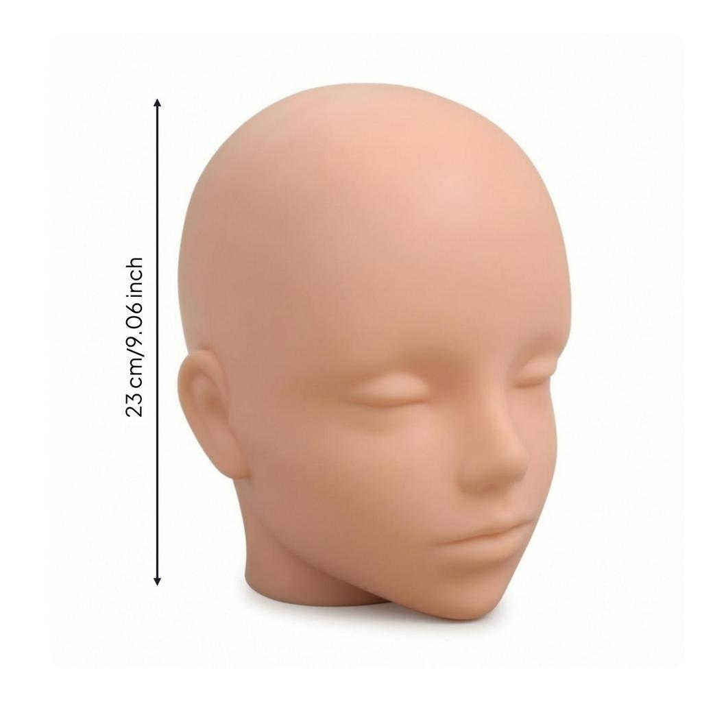 Hair Styling Head Realistic Anime Mannequin Easy to Use for Cosplayers