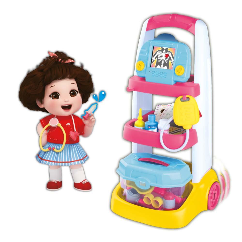 [Mimi World Official] Ddoldoli Hospital Play Kart, Popular Korean Character Toys
