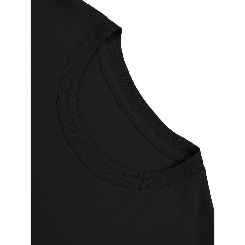 European Sizes Women'S 'God Is Good' Inspirational Letter Print T-Shirt | Round Neck, Short Sleeve, Black Machine Washable