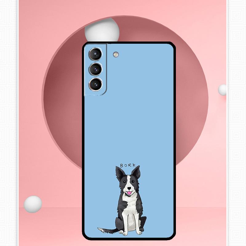 

Border Collie Dog Case For Samsung Galaxy S22 S23 S24 Ultra Note 20 10 S8 S9 S10 Plus S21 S20 FE Soft Cover Galaxy S24