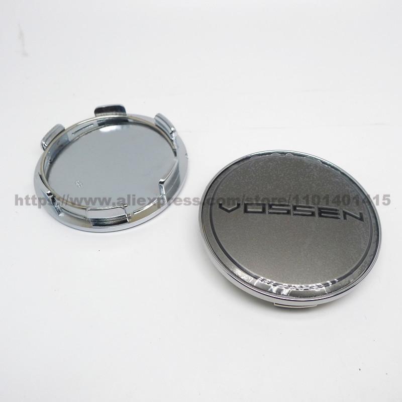 4pcs 68mm 63mm Vossen Wheel Center Cap Hub Car Rims Protective Hubcaps Dust-proof Plastic Cover