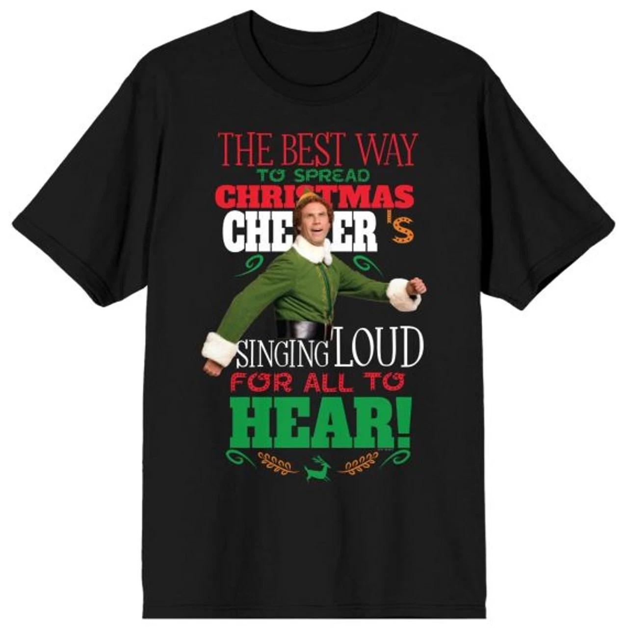 Elf Christmas Cheer T-Shirt, The Best Cheer Christmas Shirt Q1212 XL