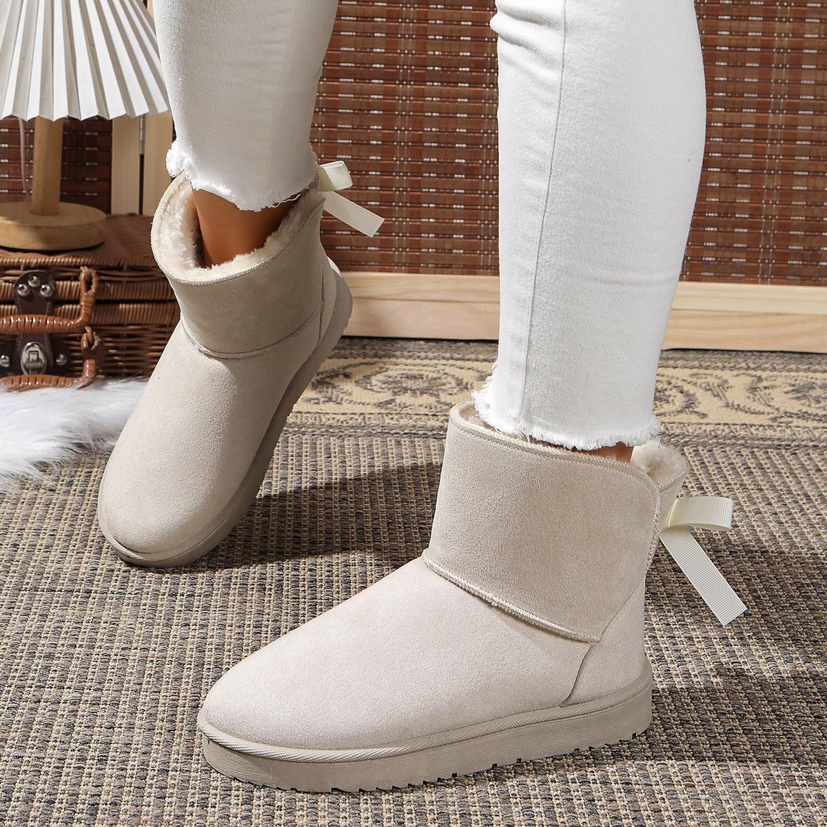 

2025 Новые женские зимние удобные ботинки на платформе, дизайнерские ботинки для ходьбы, большой размер, модная женская обувь Zapatos De Mujer 38 бежевый