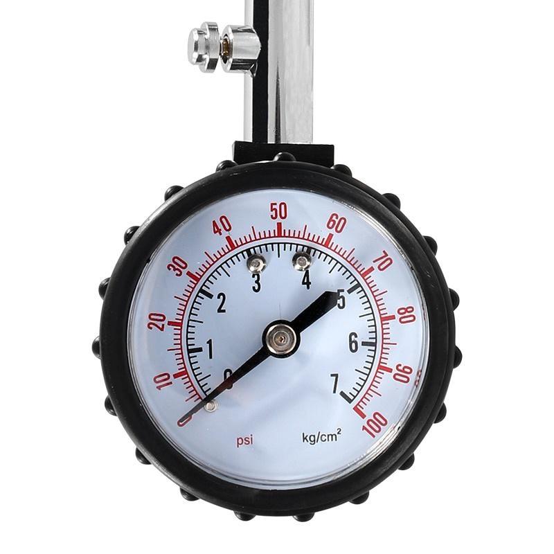 1Pc Long Tube Tire Pressure Gauge Meter 0-100Psi High-precision Tyre Air Pressure Tester for Car Motorcycle Universal