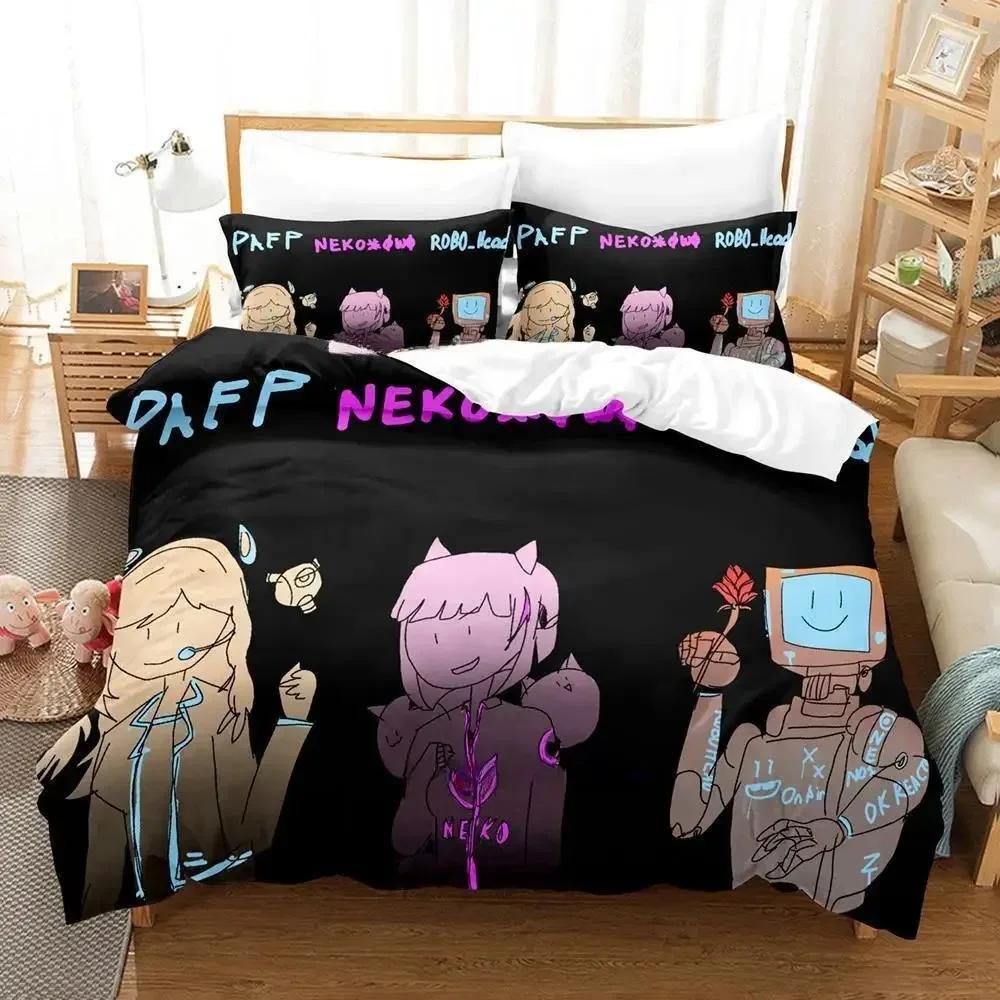 Cytus II Zestaw pościeli Pojedynczy Bliźniak Pełny Queen King Size Zestaw do łóżka Sypialnia dla dorosłych Dzieci Zestawy poszewek na kołdrę Druk 3D Anime Zestaw prześcieradeł