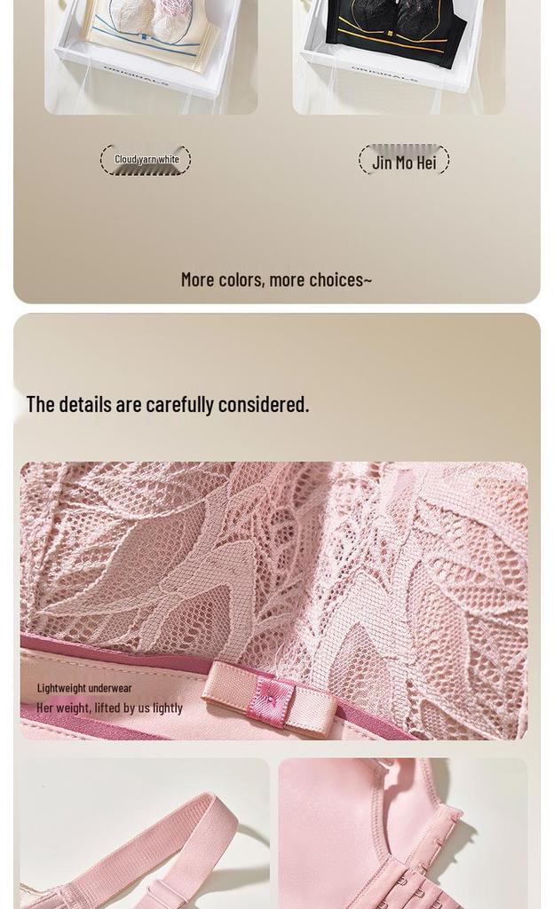 Lace Wire-Free Plus Size Bra for Large Busts: Minimizing, Shaping, Push-Up Comfort, Reduces Underarm Fat - New Style