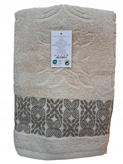 Ręcznik 50x90 tureckie cotton candy bawełna 100% beż biały