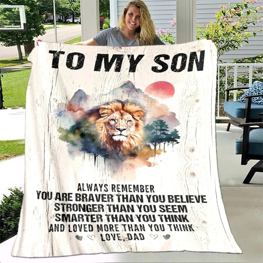 Personalized Letter Gift Soft Throw Blanket for Home Bedroom Sofa Travel Picnic Office Kids Cover HD Quality