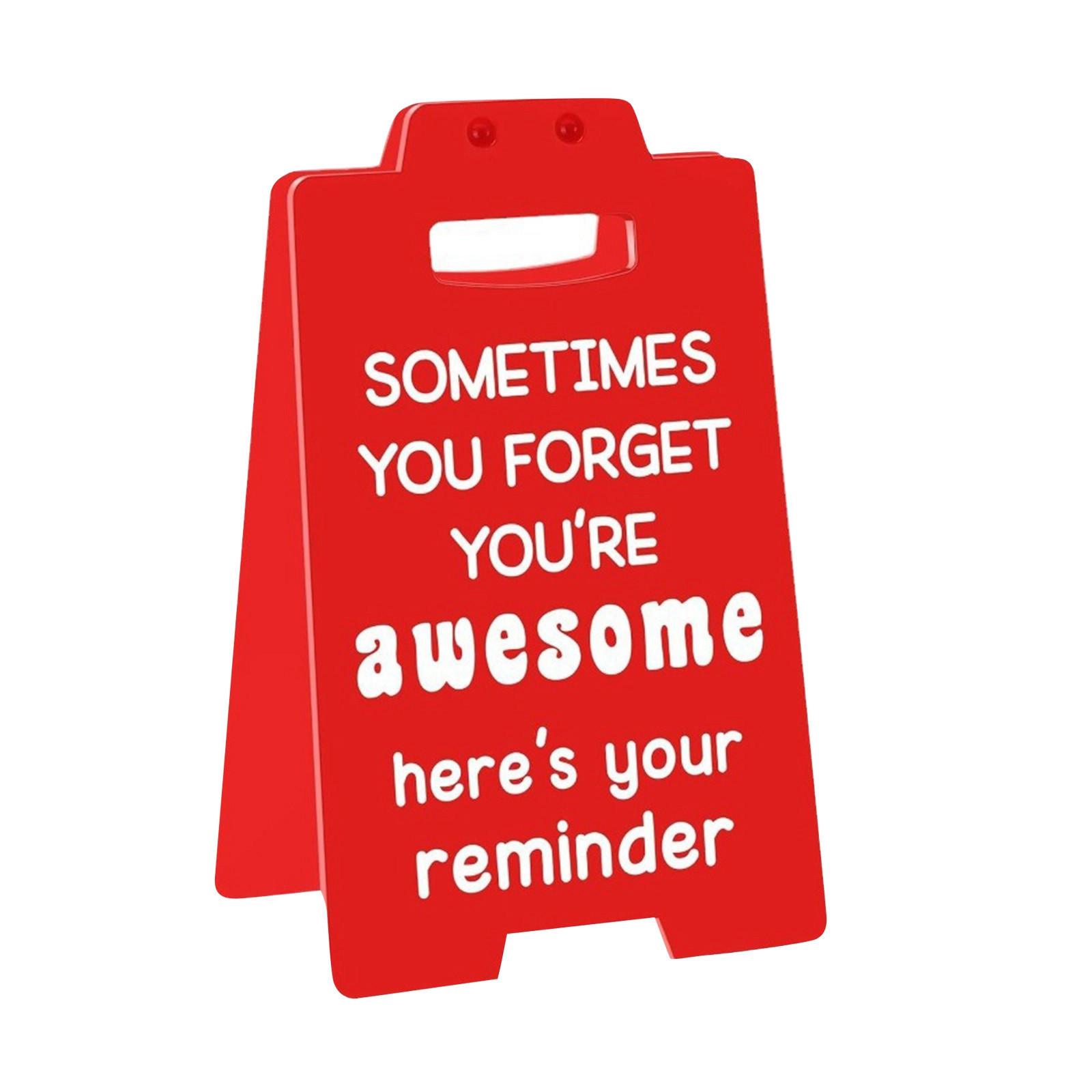 

Декор для женщин и мужчин, позитивное психическое здоровье, мотивация, вдохновение, украшения стола, знак «Белый слон», подарки «Ты достаточно хорош», маленькие напоминания One Size красный