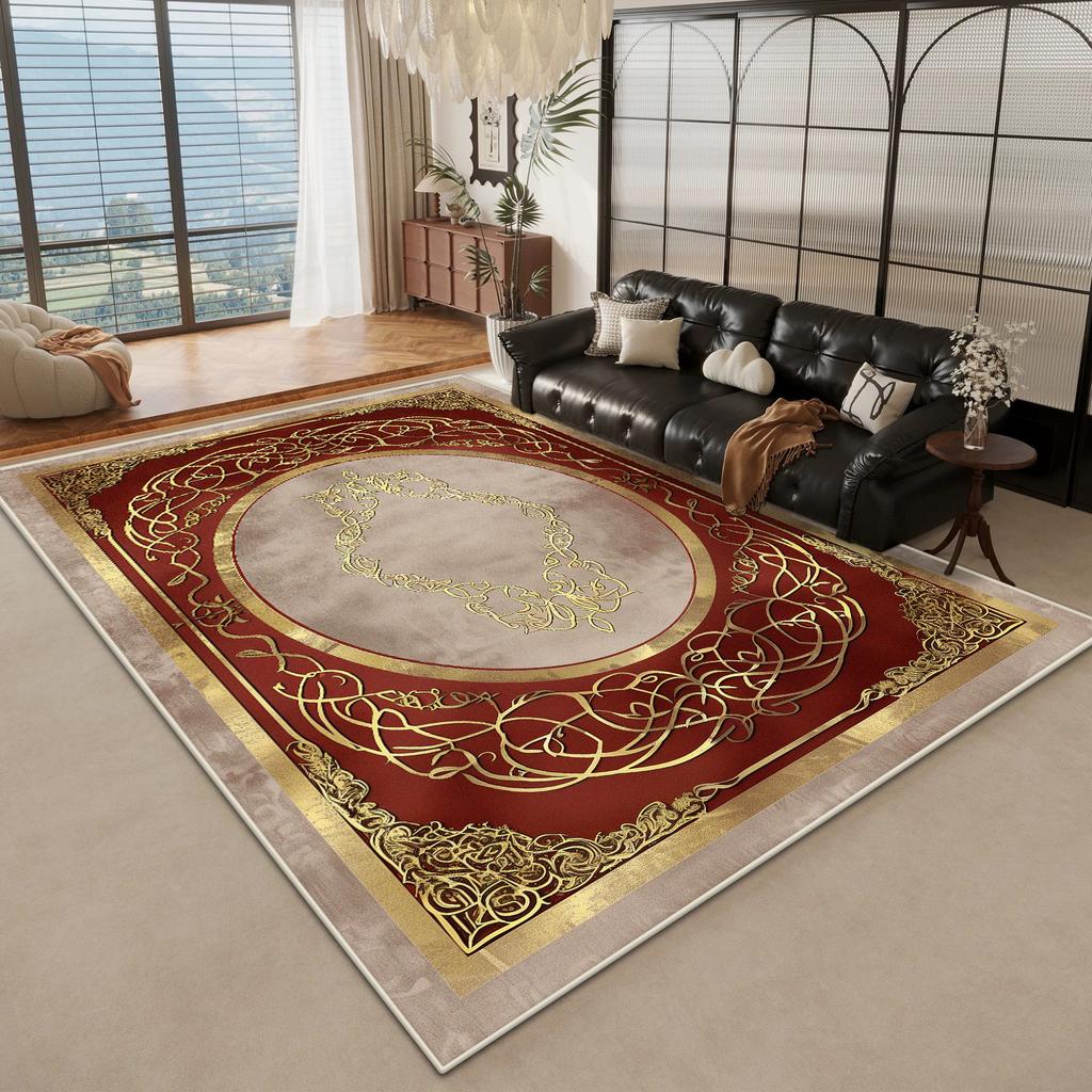 Zlatý Mramor Velké Obývací Pokojové Koberce Luxusní Dekorace Domov Ložnice Nadýchaný Plyšový Koberec 200x300cm Kancelářská Plocha Protiskluzové Měkké Podložky