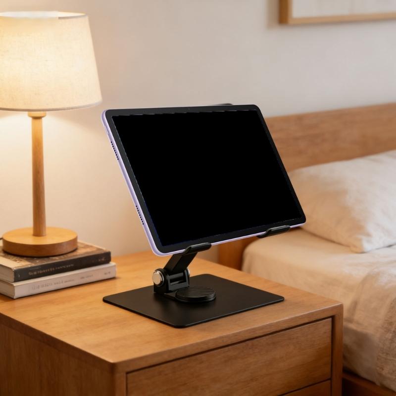 Tablet Holder Stand 360 Degree Rotatable Portable Foldable Desktop Bracket Support For Tablet Laptop Desktop Holder