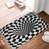 3D Abstracte Wervelwind Voorkant Vloer Deur Entree Mat Binnen Geometrisch Optische Spiraal Val Keuken Badkamer Deurmat Tuin Tapijt Vloerkleed