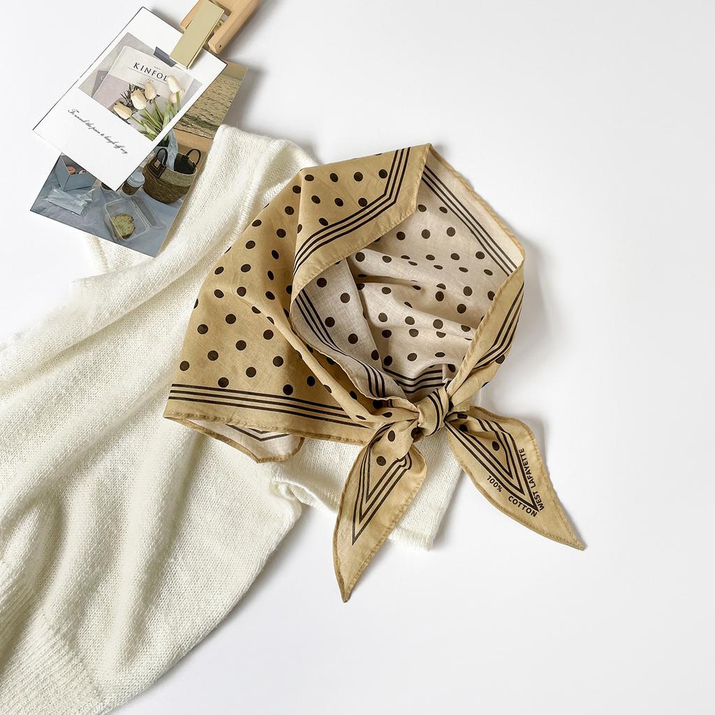 Leopard Print Silk Scarf Cotton Silk Scarf Triangle Scarf With Shirt Tie Neck Scarf High-End Shawl Triangle Scarf Belt Women