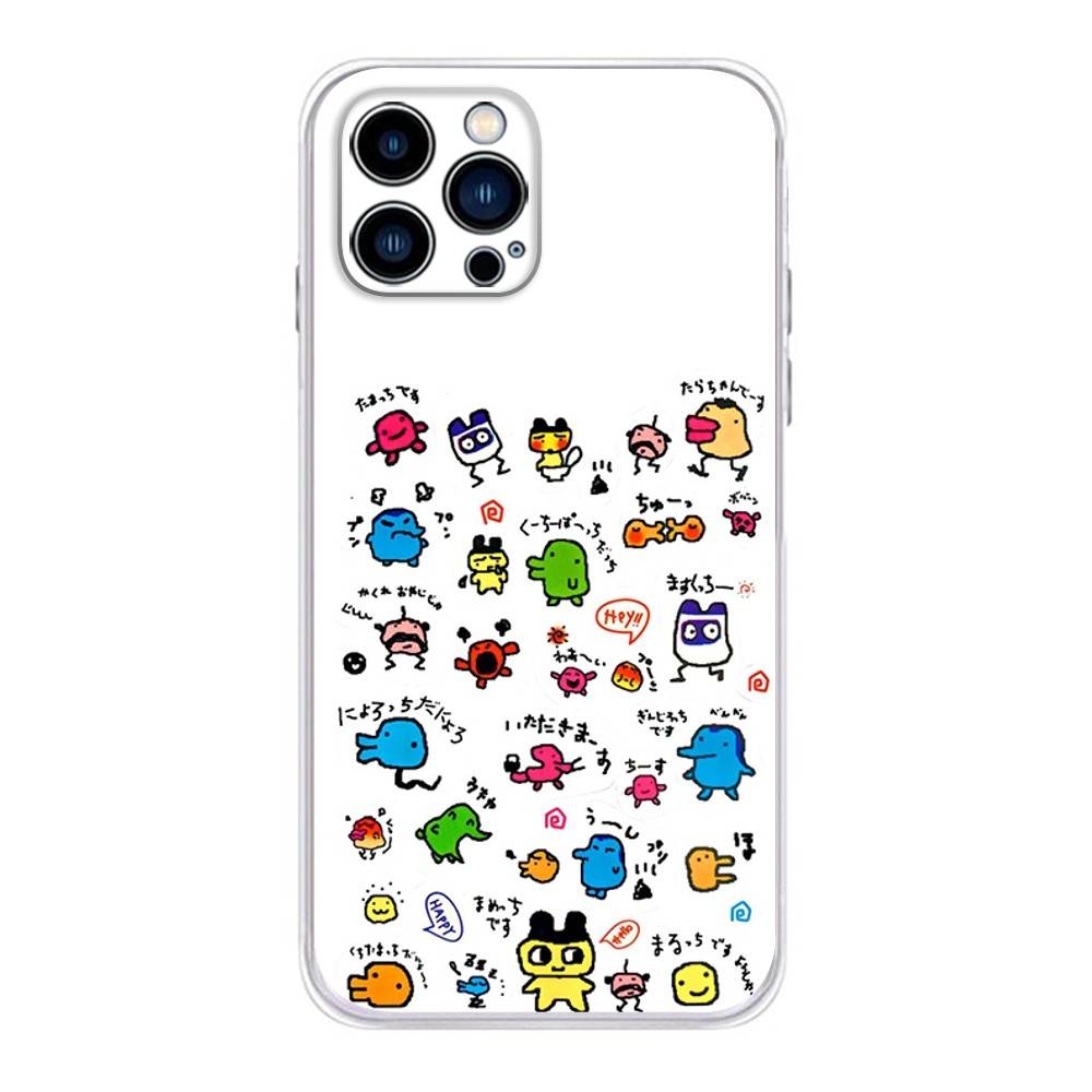 Game T-Tamagotchi K-Kuchipatchi Phone Case For iPhone 17 16,15,14,13,12,11 Plus,Pro,Max,XR,Plus,E,Mini Transparent Soft Cover