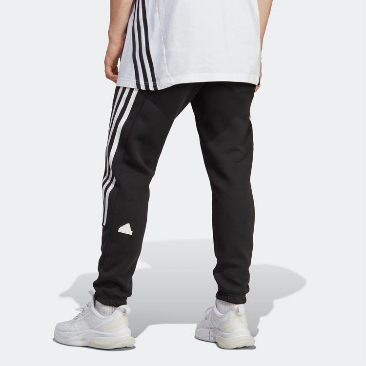 Adidas Logo Stripe Joggers Men Bottoms Black IC8254