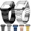 Correa de Metal+Funda de TPU para Apple Watch 46mm 42mm 45mm 44mm 49mm 42mm 40 41mm Pulsera iWatch Series 11 10 Ultra 9 8 7 6 SE 5 Funda