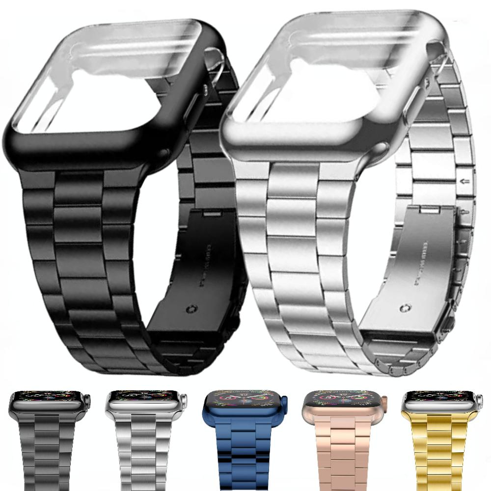 Cinturino Metallico+Custodia in TPU per Apple Watch 46mm 42mm 45mm 44mm 49mm 42mm 40 41mm Braccialetto iWatch Serie 11 10 Ultra 9 8 7 6 SE 5 Custodia