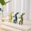 3pcs Cute Rabbit Plant Stakes - Durable Plastic Garden Markers for Indoor Herbs, Outdoor Flowers & Fairy Gardens