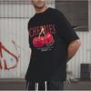 Men's "Cherries" Vintage Inspired Graphic Tee, Bold Red Fruit & Quote Streetwear Oversized T-Shirt