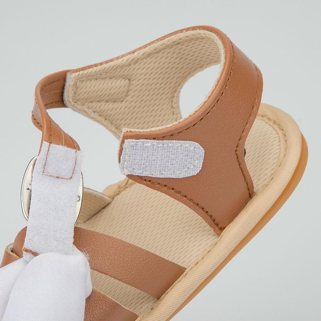 New Baby Sandals: Breathable Soft Rubber Sole, Velcro Closures for Boys & Girls