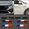 1 pieza Insignia de Insignia de Rejilla Delantera de Coche con Bandera Francesa 3D, Pegatina de Emblema para Guardabarros Lateral/Maletero Trasero/Carrocería de Coche para Accesorios de Decoración de Coche