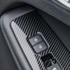 3PCS Carbon Fiber Style ABS Window Switch Button Panel Cover Trim For Genesis G80 DH 2015-2020 Accessories LHD