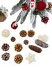 Natural Dried Pine Cones for Christmas Tree Decoration, Photography Props, Floral Wreaths, and Bouquets.