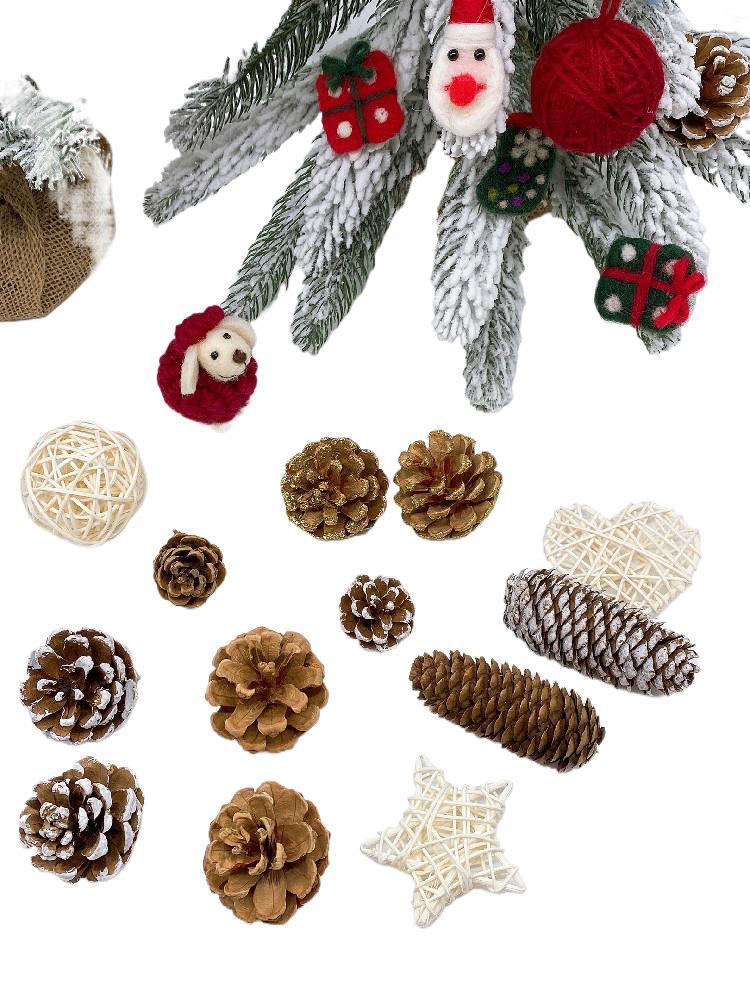 Natural Dried Pine Cones for Christmas Tree Decoration, Photography Props, Floral Wreaths, and Bouquets.