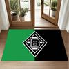 Borussia Mönchengladbach Design Crystal Velvet Rug Soft Decorative Mat for Bedroom Entrance