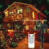 Outdoor Waterproof Laser Projector: Red & Green Multi-Pattern Lights for Holiday Atmosphere
