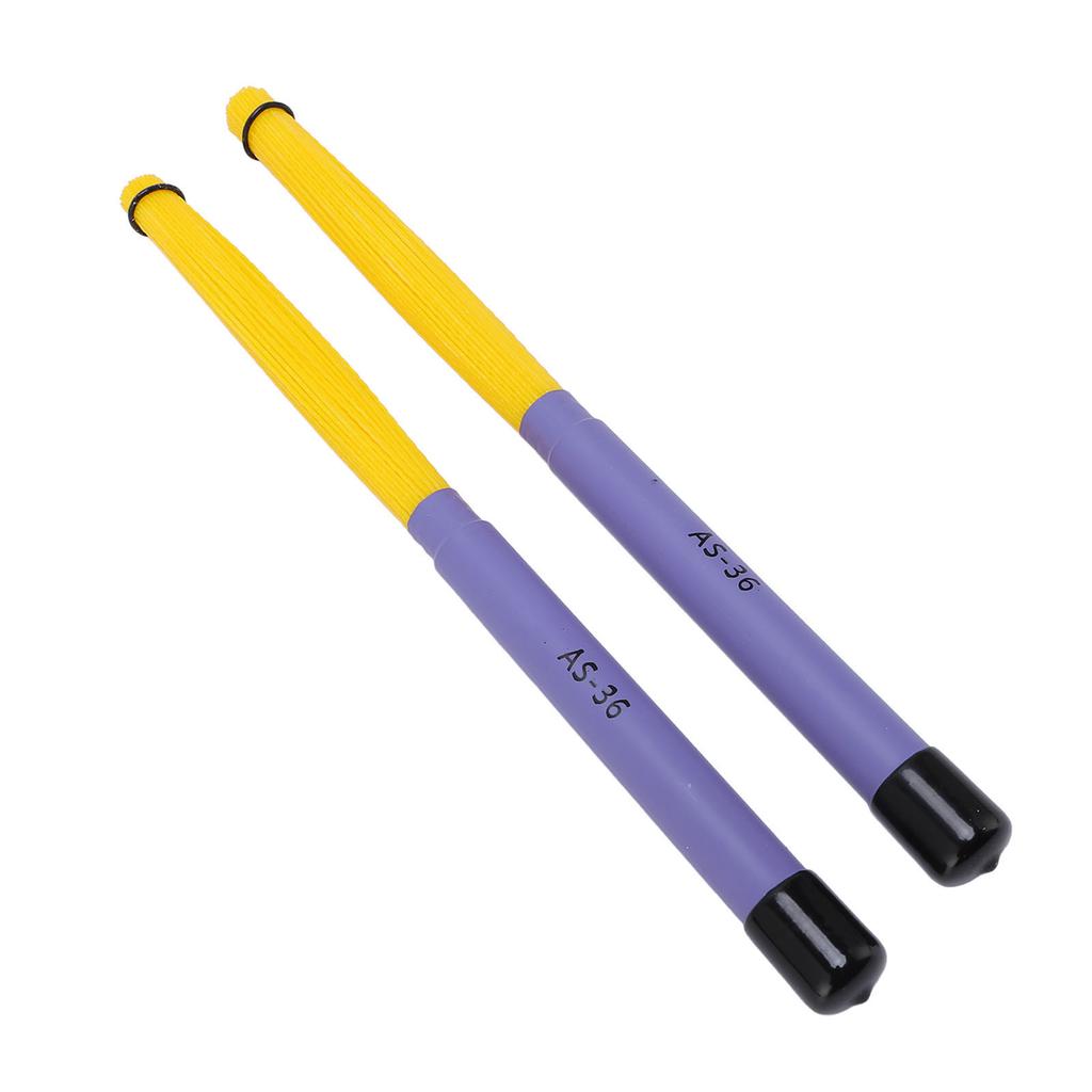 2 szt. Szczotki do cajona, wysuwane, bardzo elastyczny nylon, akcesoria perkusyjne do muzyki akustycznej