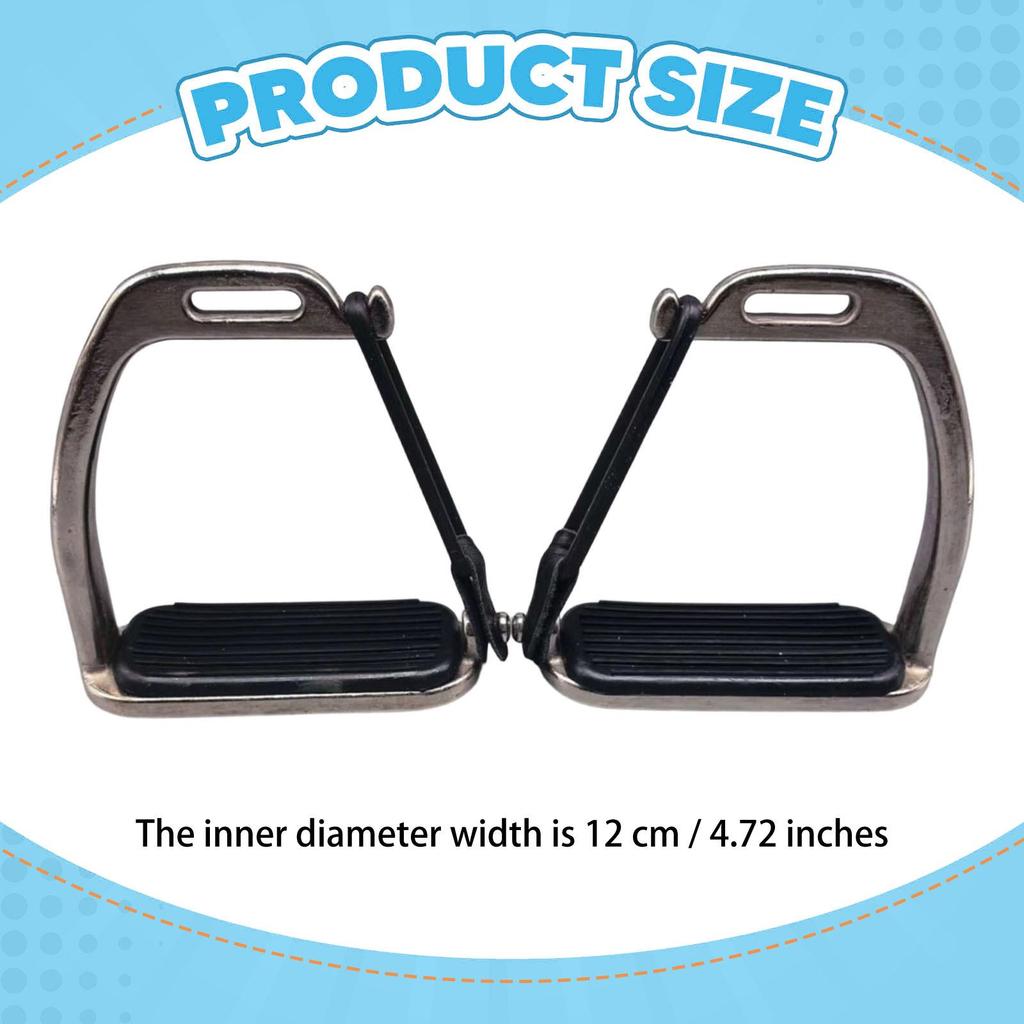 2 Pieces Horse Stirrups Foot Support Repair Outdoor