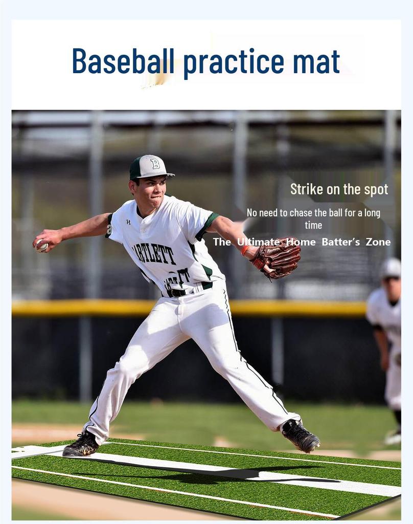 Cross-Border Baseball & Softball Pitching and Hitting Practice Mat