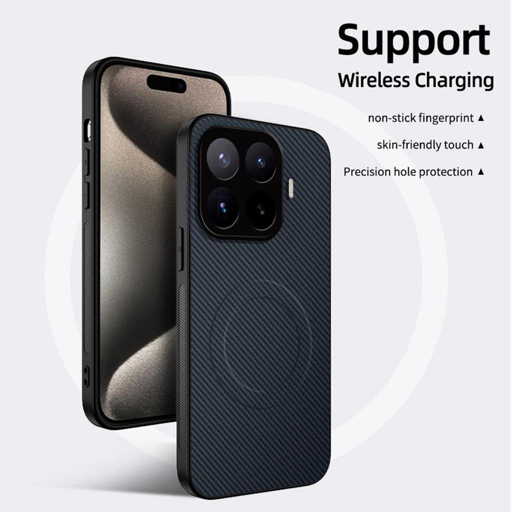 Carbon Fiber Texture TPU Phone Case for Xiaomi 17T Pro,17T Shockproof Soft Cover