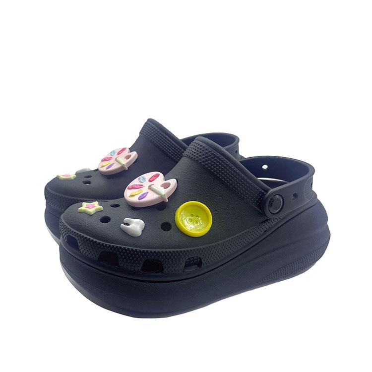 Crocs Lollipop EVA Sweet and Cute Fashion Street Niche Hole Shoes Unisex Black