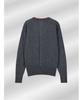 PARADIGMFILM [Ep.01] Reverse V-Neck Layered Knit (Charcoal Red)