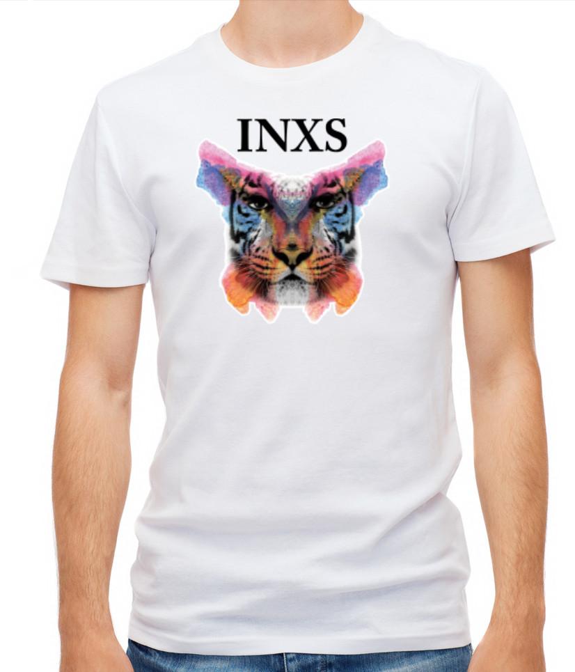 

Обложка музыкального альбома INXS Белая/Черная Мужская футболка с коротким рукавом H503 4XL