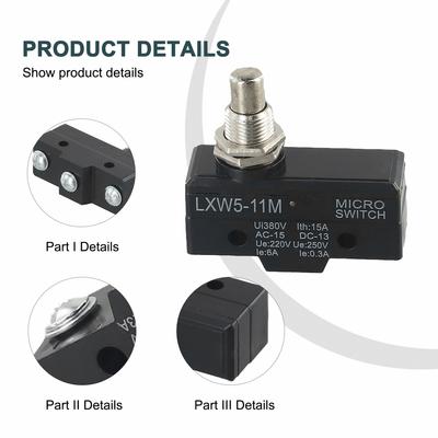 Wyłącznik krańcowy LXW5-11M AC 380V DC 220V Konfiguracja styków