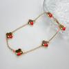 Original S925 Sterling Silver 18K Gold Plated Four-Leaf Clover Bracelet Six-flower Can Request Van the Catalog Cleef From Seller